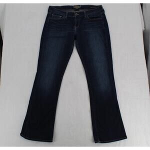 Lucky Brand Charlie Baby Boot Jeans Regular Dark Wash Denim Y2K 90s 18 EUC